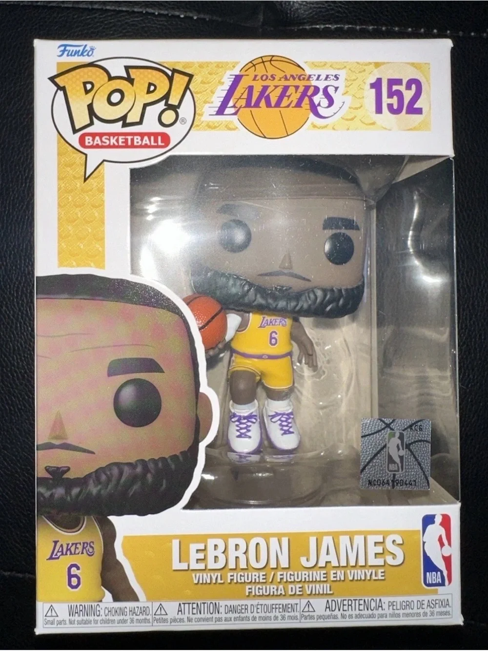 FUNKO POP! NBA LOS ANGELES LAKERS LEBRON JAMES #6 JERSEY POP #152 NIB New Vinyl